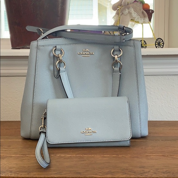 Coach Handbags - Coach bag and matching wallet/wristlet